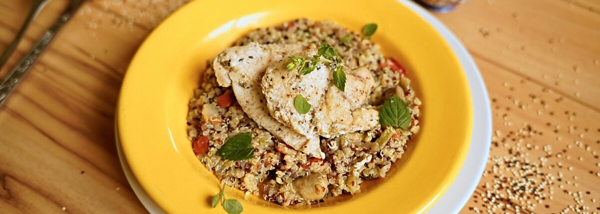 Lahodná quinoa s morčacími prsiami