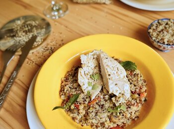 Lahodná quinoa s morčacími prsiami