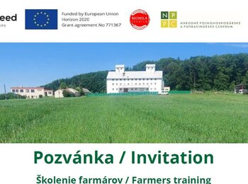 Pozvánka na Školenie farmárov z projektu ecobreed