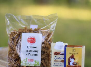 Biomila Quinoa cestoviny s hráškom a grilovaným tofu