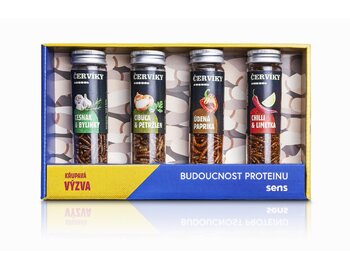 Korenené červíčky - darčekový set 4 chutí (4 x 15g) SENS Korenené červíčky - darčekový set 4 chutí (4 x 15g) SENS
