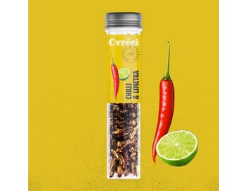 Chrumkavé & pražené celé cvrčky - Chilli & Limetka 20g SENS Chrumkavé & pražené celé cvrčky - Chilli & Limetka 20g SENS
