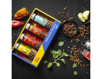 Chrumkavé & pražené celé cvrčky - darčekový set 4 chutí (4 x 20g) SENS Chrumkavé & pražené celé cvrčky - darčekový set 4 chutí (4 x 20g) SENS