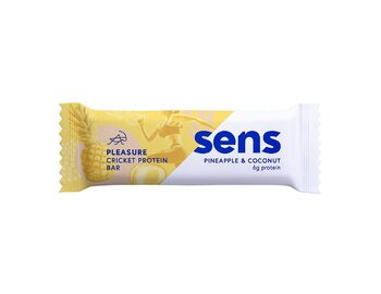 SENS Pleasure Protein tyčinka s cvrčkovým proteínom - Ananás & Kokos