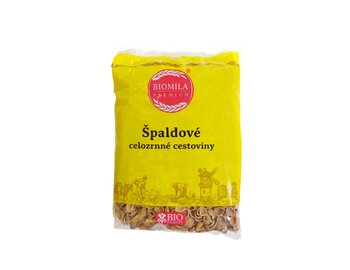 BIOMILA Špaldové celozrnné mušličky BIO 400g BIOMILA Špaldové celozrnné mušličky BIO 400g