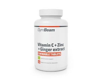 Vitamín C + zinok + extrakt zo zázvoru 90 tab. GymBeam Vitamín C + zinok + extrakt zo zázvoru 90 tab. GymBeam