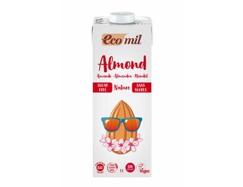 Mandľový nápoj bez cukru bio EcoMil 1L Mandľový nápoj bez cukru bio EcoMil 1L