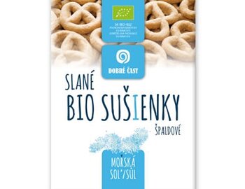 Slané sušienky s morskou soľou Dobré časy bio 140g Slané sušienky s morskou soľou Dobré časy bio 140g