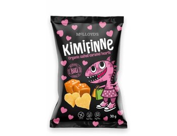 Kimifinne slané karamelové srdiečka bio 30g 