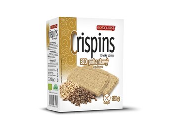 CRISPINS Chlebík pohánkový s quinoou bio 2x50g CRISPINS Chlebík pohánkový s quinoou bio 2x50g