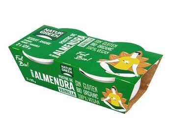 Mandľový dezert vanilkový bio NaturGreen 2 x 125 g Mandľový dezert vanilkový bio NaturGreen 2 x 125 g