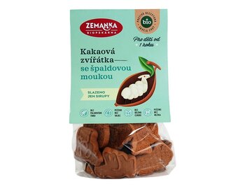 Špaldové zvieratká kakaové bio Biopekárna Zemanka 100g Špaldové zvieratká kakaové bio Biopekárna Zemanka 100g