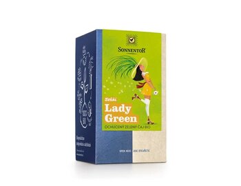 Svieža Lady Green ochutený zelený čaj bio Sonnentor 21,6g