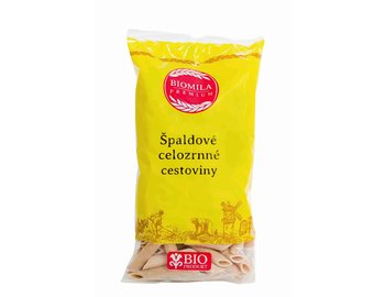 BM Špaldové celozrnné penne BIO 250g BM Špaldové celozrnné penne BIO 250g