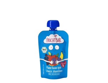 Ovocné pyré slivka banán ríbezľa bio 100g Ovocné pyré slivka banán ríbezľa bio 100g