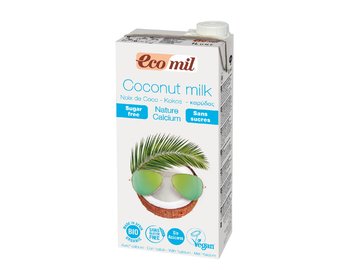 BIO Kokosový nápoj s vápnikom bez cukru EcoMil 1l