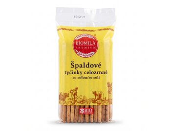BIOMILA Špaldové tyčinky celozrnné so soľou bio 70g BIOMILA Špaldové tyčinky celozrnné so soľou bio 70g