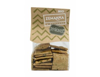 Špaldové krekry s tekvicovým semienkom a cesnakom bio Biopekárna Zemanka 100g Špaldové krekry s tekvicovým semienkom a cesnakom bio Biopekárna Zemanka 100g