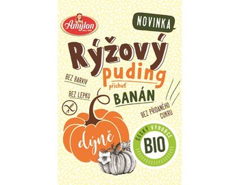 Puding ryžovo-tekvicový s príchuťou banánu bio AMYLON 40g