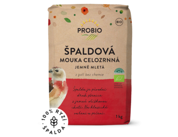 Špaldová múka celozrnná jemne mletá bio PROBIO 1kg