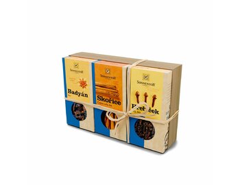 Darčekové balenie 3 korení na varené víno bio Sonnentor 78 g Darčekové balenie 3 korení na varené víno bio Sonnentor 78 g