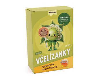 Včelízanky - lipové lízanky 10ks x 6g BEELOL Včelízanky - lipové lízanky 10ks x 6g BEELOL