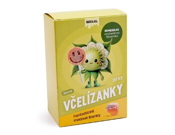 Včelízanky - lipové lízanky 20ks x 6g BEELOL Včelízanky - lipové lízanky 20ks x 6g BEELOL