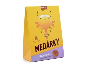 Medárky - šalviové cukríky 70g BEELOL Medárky - šalviové cukríky 70g BEELOL