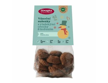 Vianočné sušienky s vlašskými orechmi a korením bio Biopekárna Zemanka 100g Vianočné sušienky s vlašskými orechmi a korením bio Biopekárna Zemanka 100g