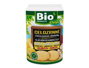 Chlebíčky Kukurica-Quinoa s morskou soľou bio 100g Chlebíčky Kukurica-Quinoa s morskou soľou bio 100g