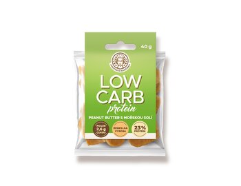 LOW CARB srdiečka s proteínom peanut butter 40g