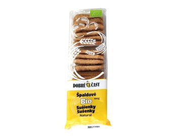 Špaldové sušienky Dobré časy Natural bio 100g Špaldové sušienky Dobré časy Natural bio 100g