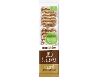 Špaldové sušienky Dobré časy Zázvor-Koriander bio 100g Špaldové sušienky Dobré časy Zázvor-Koriander bio 100g