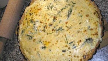 Špenátový quiche (koláč)