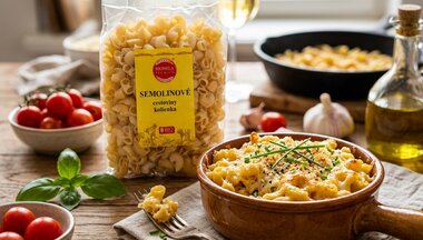 Zapekané cestoviny s morčacím mäsom a syrovou omáčkou