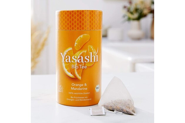 Yasashi ovocný čaj Pomaranč & Mandarínka bio 40g