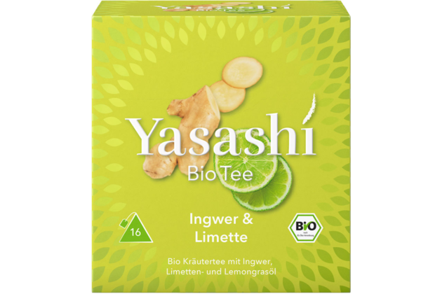 Yasashi bylinný čaj Zázvor & Limetka bio 40g