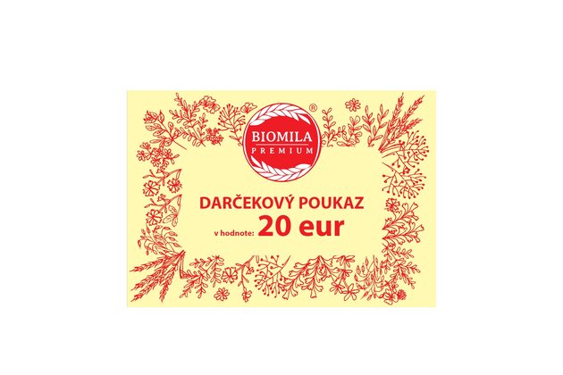 BIOMILA DARČEKOVÝ POUKAZ 20 EUR