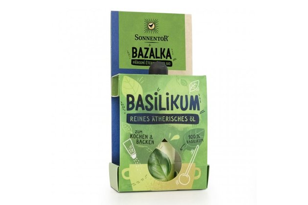 Prírodný éterický olej Bazalka bio Sonnentor 4,5ml