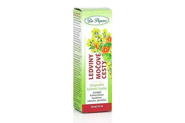 Bylinné kvapky Obličky a močové cesty Dr. Popov 50ml