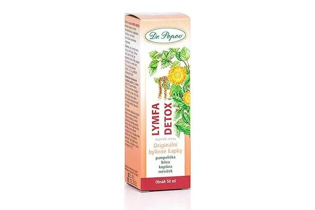 Bylinné kvapky Lymfa detox Dr. Popov 50ml 