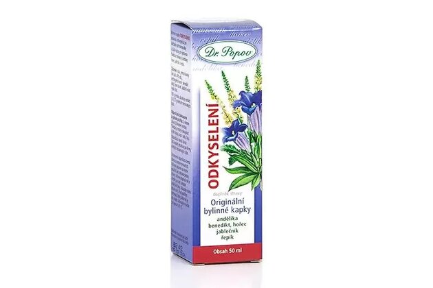 Bylinné kvapky Odkyslenie Dr. Popov 50ml  