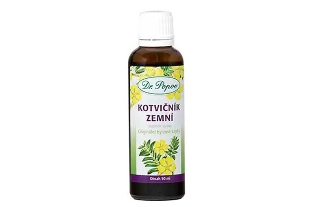 Bylinné kvapky Kotvičník zemný Dr. Popov 50ml 