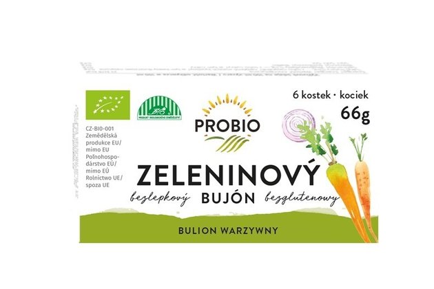 Zeleninový bujón - kocky bio PROBIO 66g