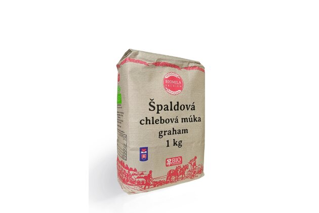 BIOMILA Špaldová chlebová múka graham BIO 1kg