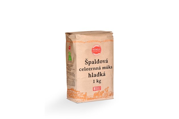 BIOMILA Špaldová celozrnná múka hladká BIO 1kg