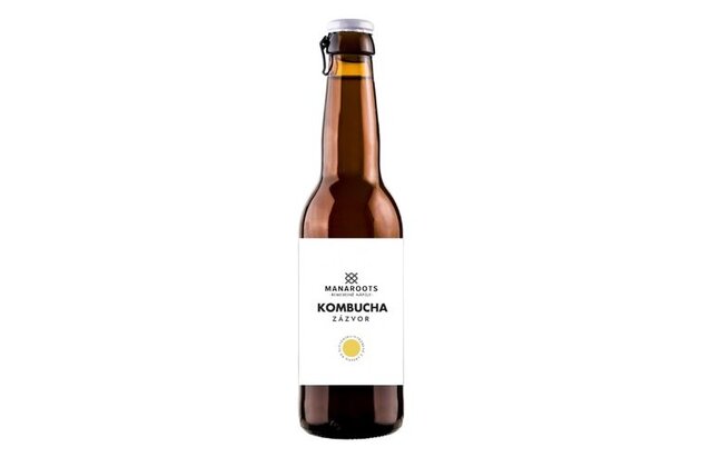 Kombucha Zázvorová limonáda manaroots 330ml  