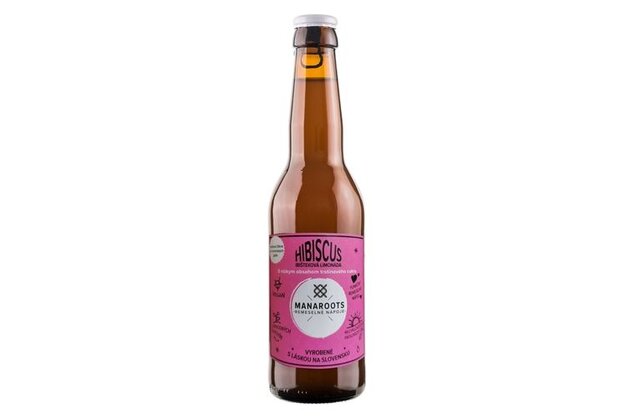 Hibiscus ibišteková limonáda manaroots 330ml