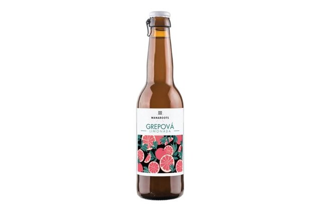 Grepová limonáda manaroots 330ml 