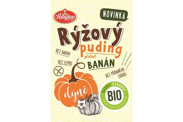 Puding ryžovo-tekvicový s príchuťou banánu bio AMYLON 40g